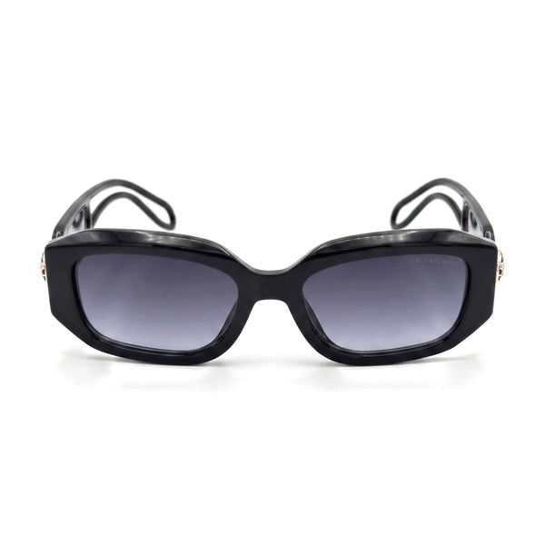 Vellum Black Rectangle Sunglasses