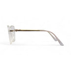 Clear Transparent Square Frame Eyeglasses