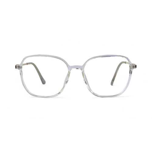 Clear Transparent Square Frame Eyeglasses
