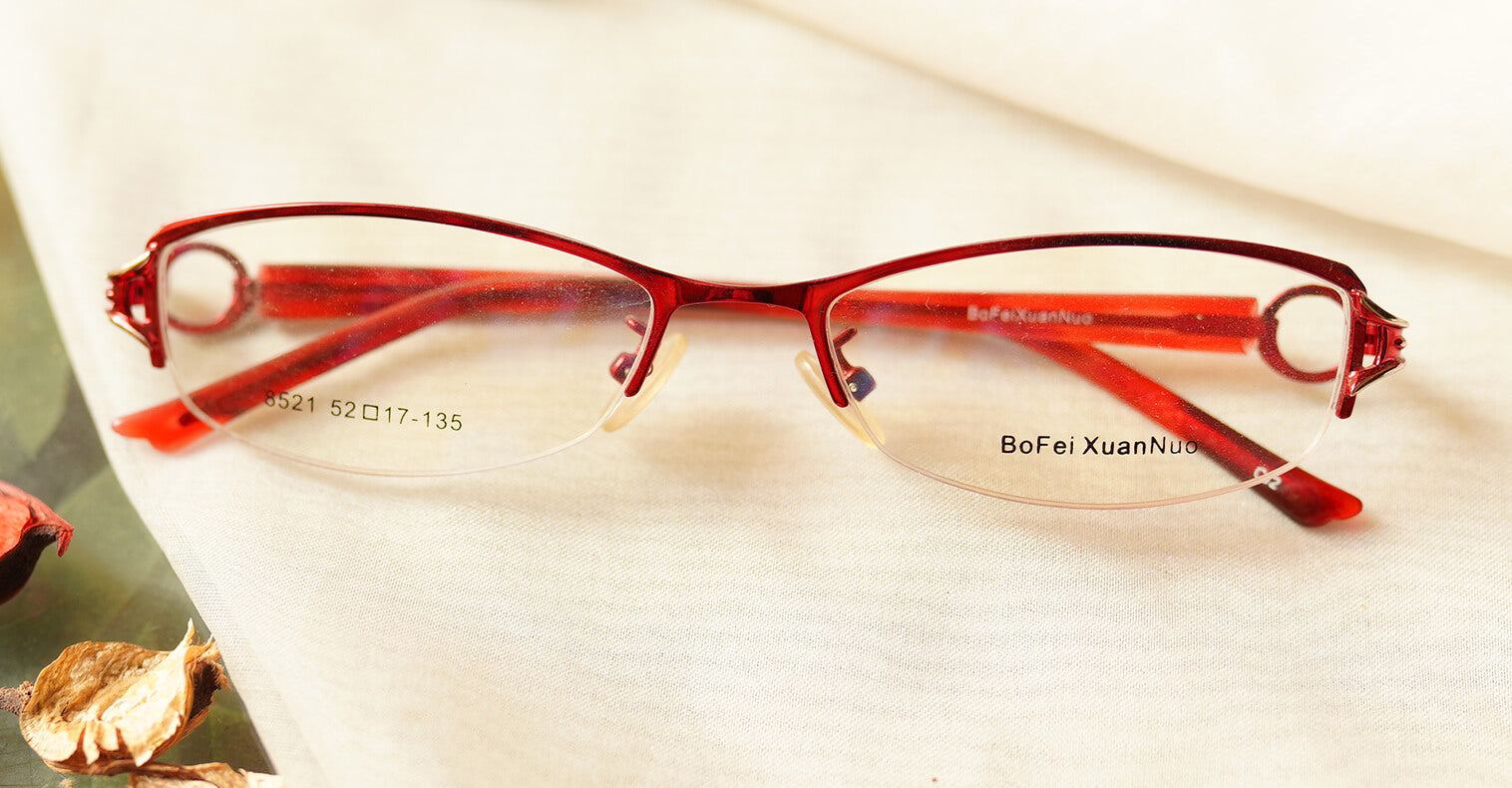 Nifty glasses - Red placed on the table