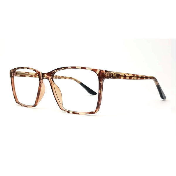 Brown Leopard Rectangle Eyeglasses
