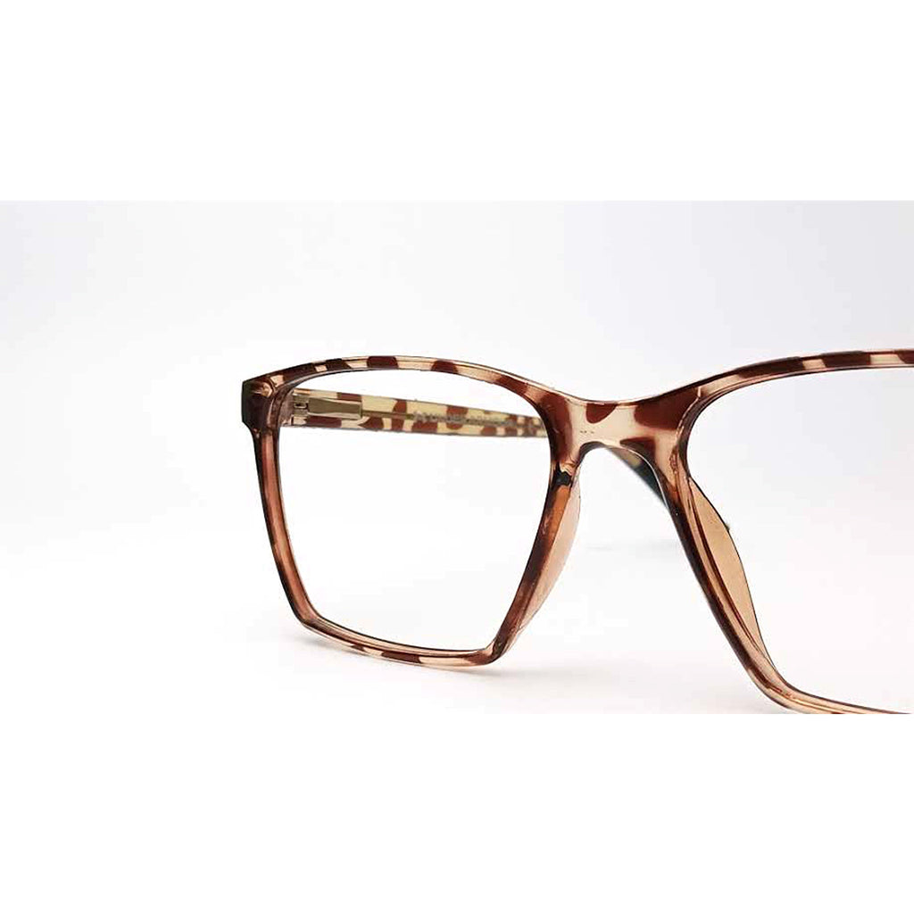 Brown Leopard Rectangle Eyeglasses