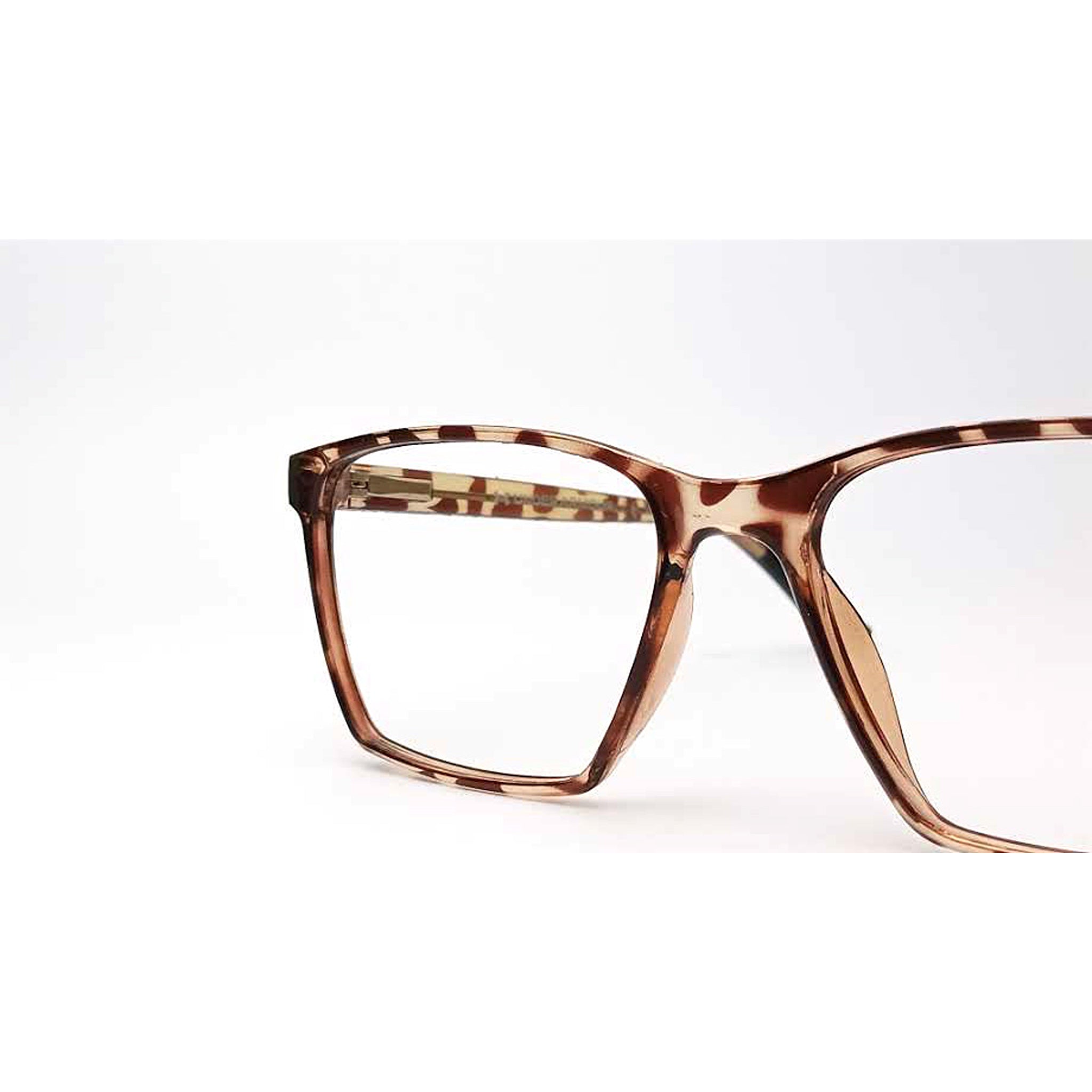 Brown Leopard Rectangle Eyeglasses
