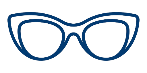 Cat eye frame shape