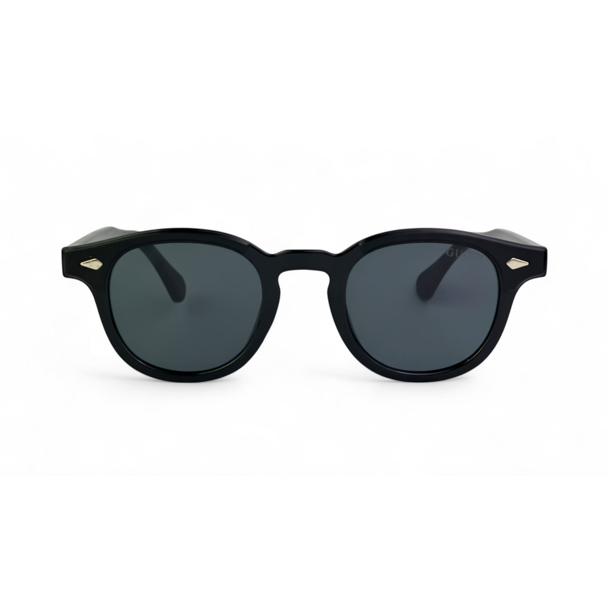 Classic Elite Black Oval Sunglasses