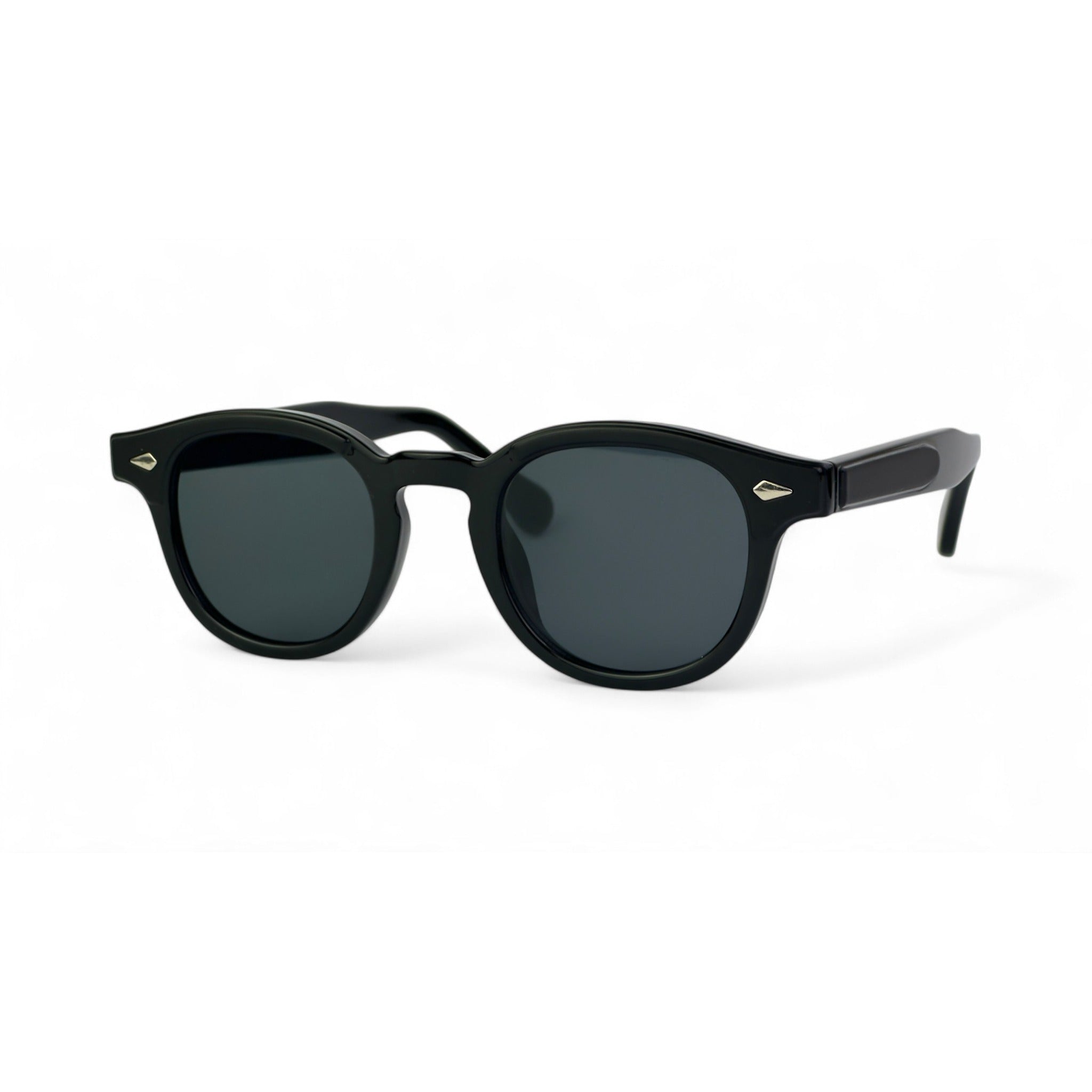 Classic Elite Black Oval Sunglasses