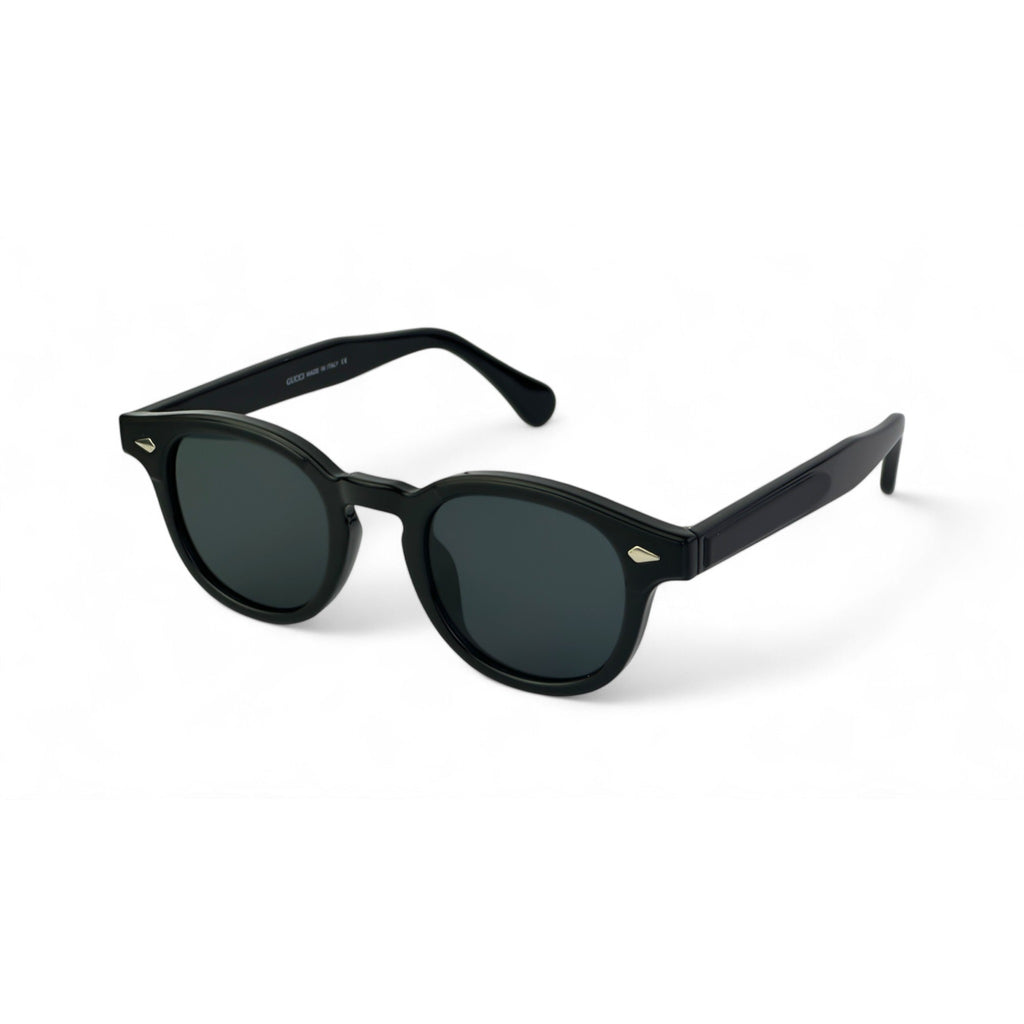Classic Elite Black Oval Sunglasses