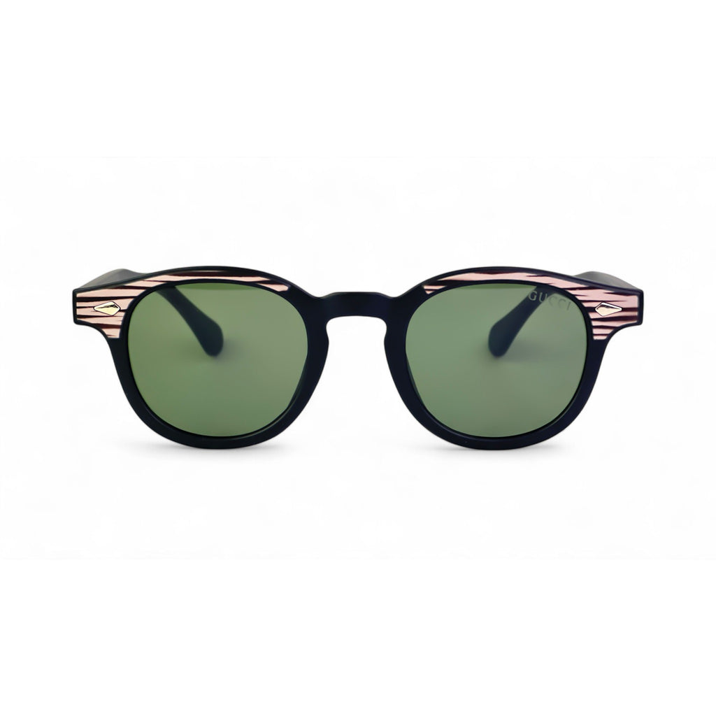 Classic Elite Wooden Oval Sunglasses