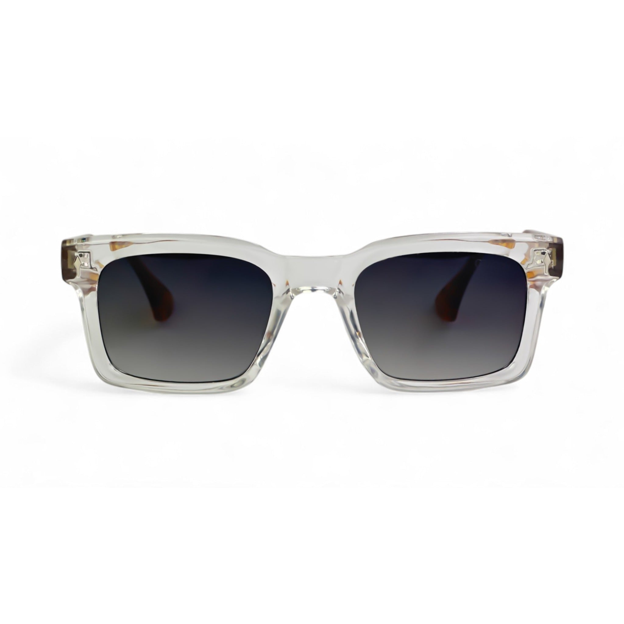 CrystalShade Bold Clear Transparent Rectangle Sunglasses