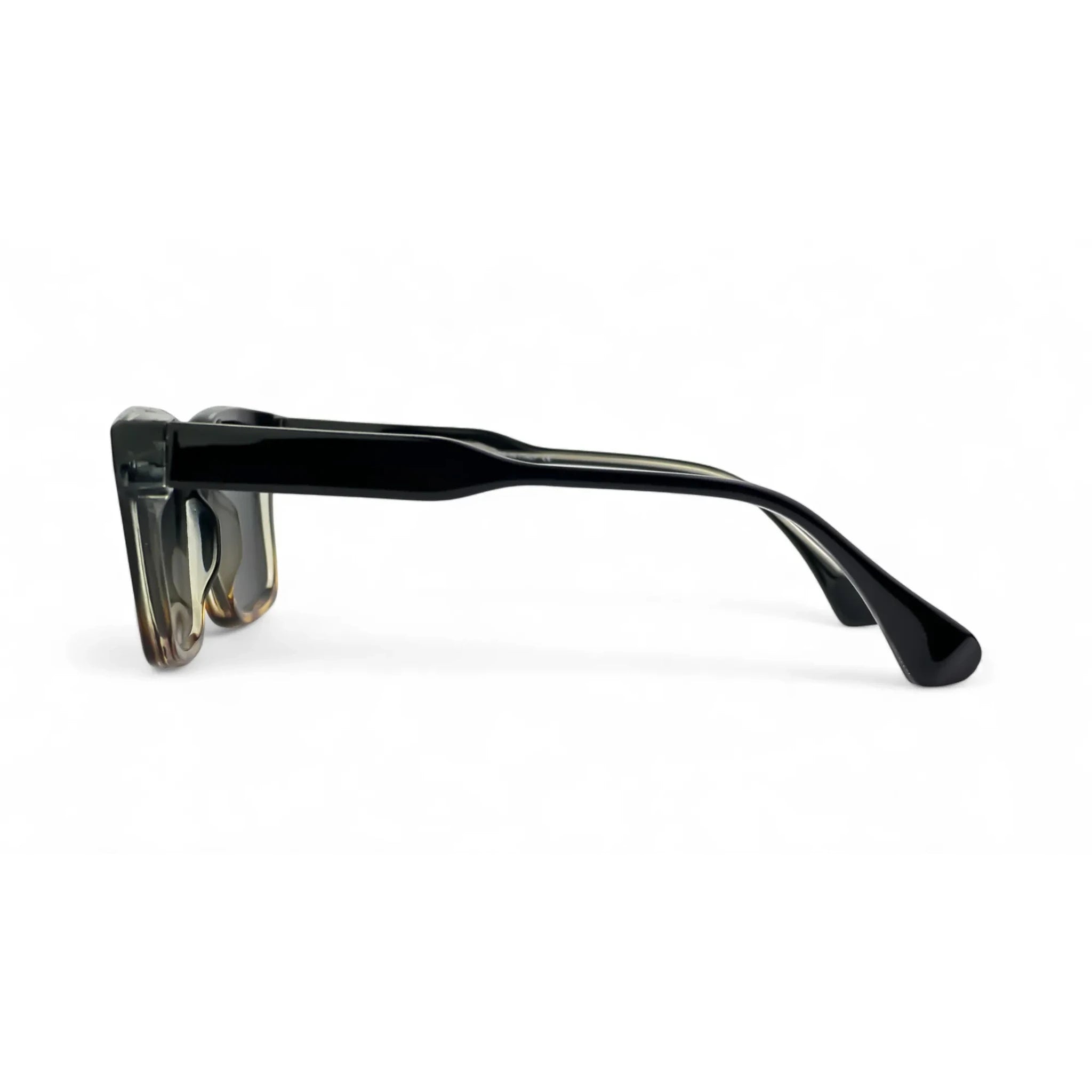 CrystalShade Bold Leopard Pattern Rectangle Sunglasses