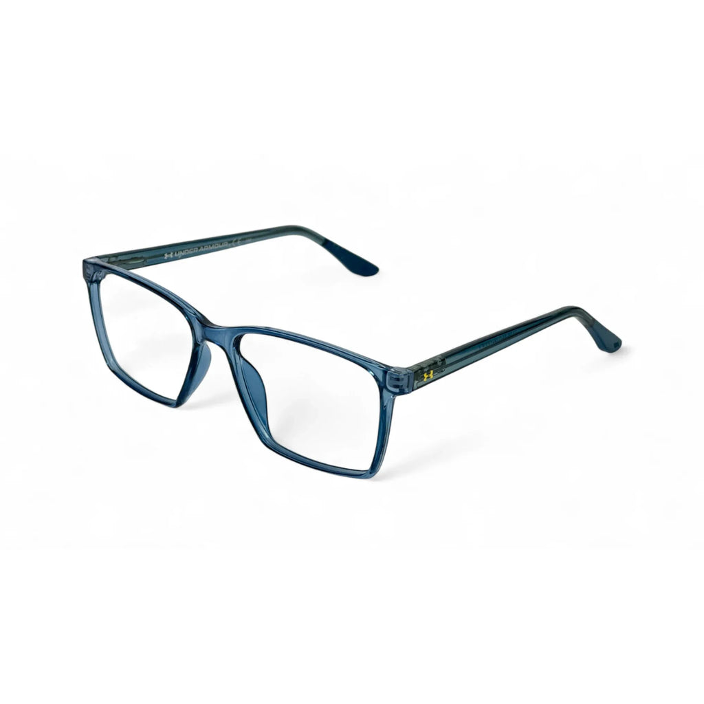 Rectangle Blue Eyewear Frames Eyeglasses