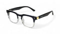 a glasses with white background