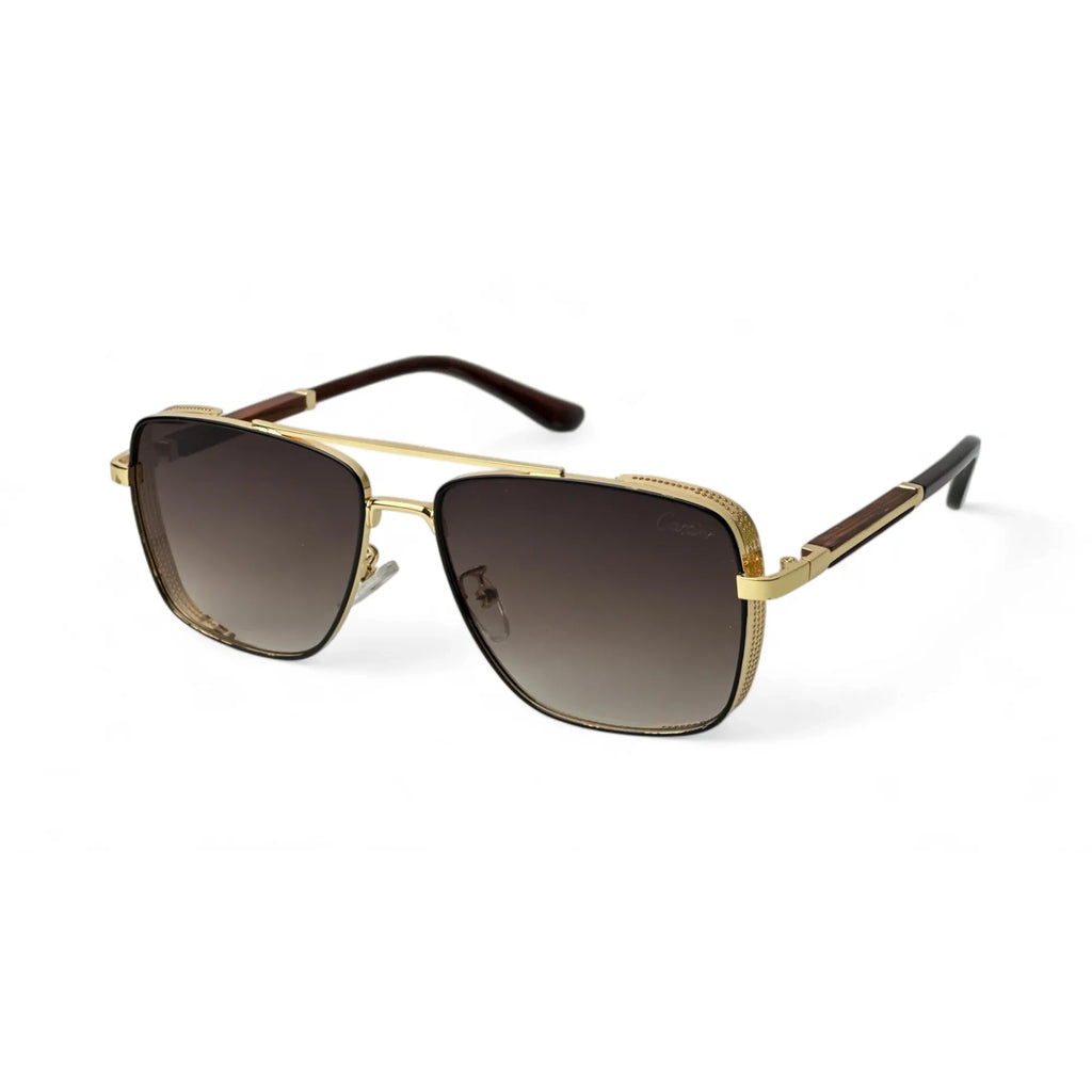 Golden Double Bridge Square Brown Shades