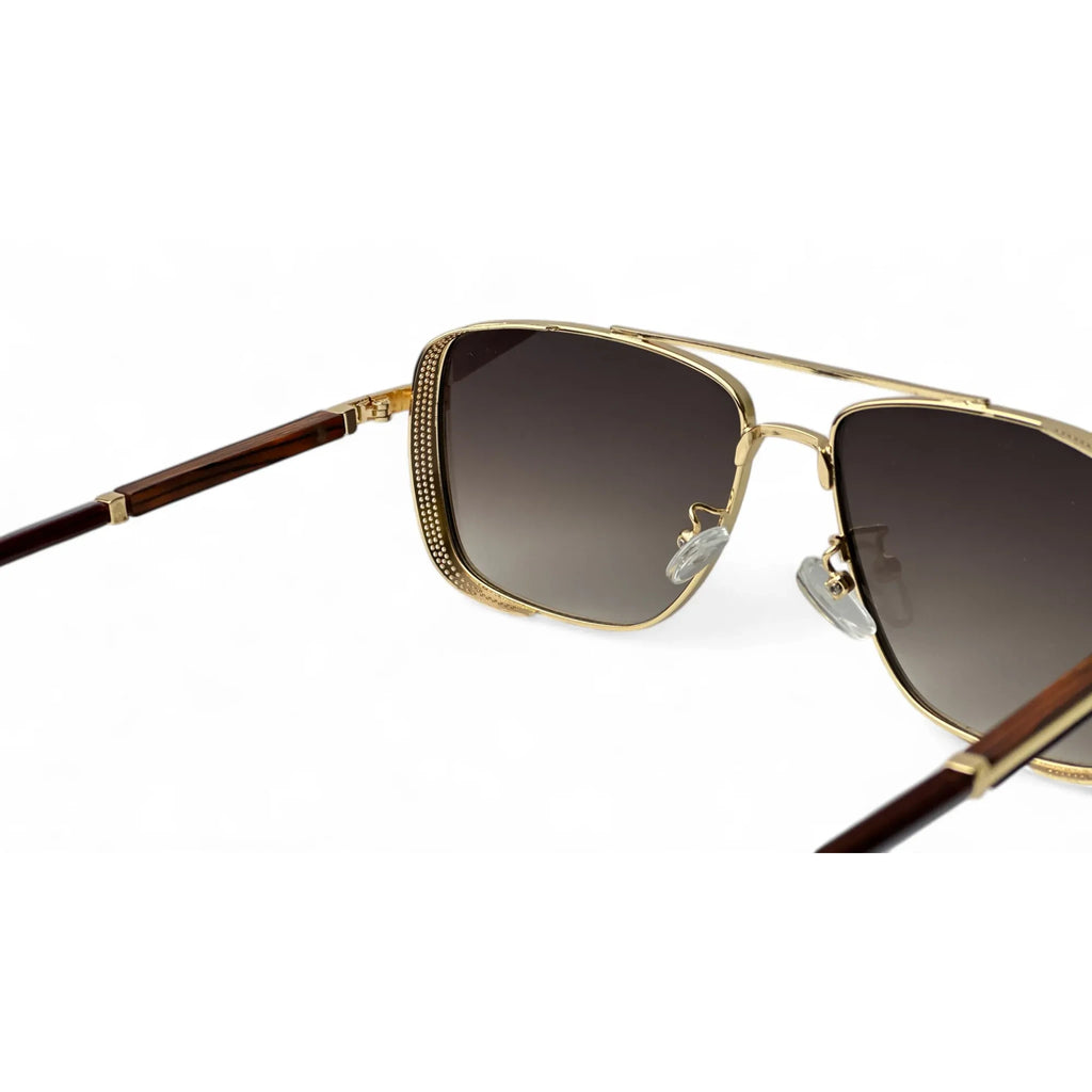 Golden Double Bridge Square Brown Shades