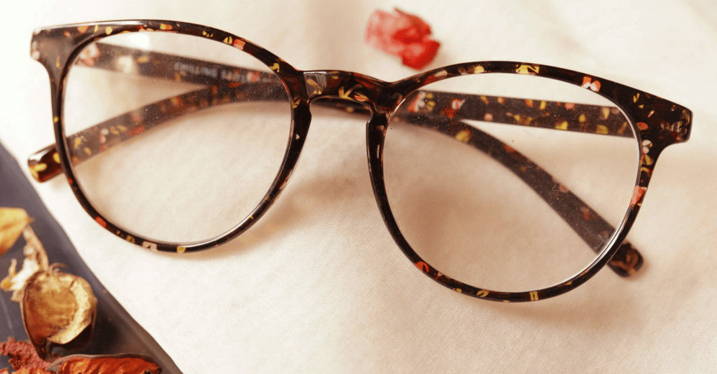 Andomaina eyeglasses placed on the table