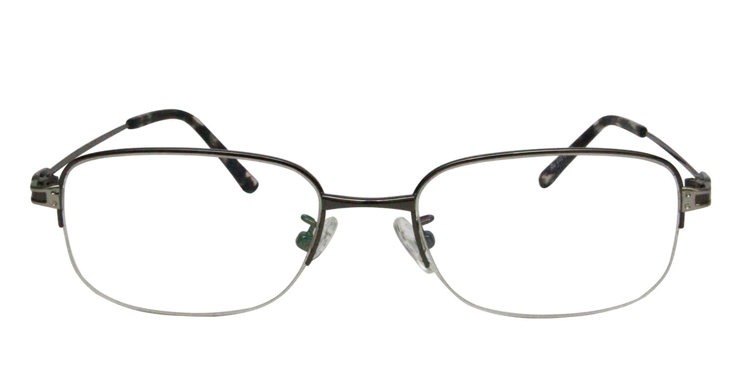 front side of Dandelion Eyeglasses - silver