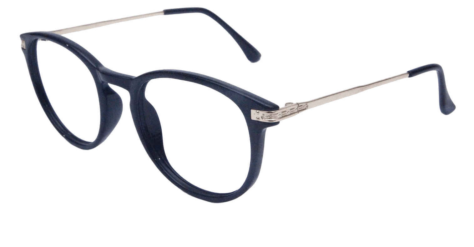 Equata black eyeglasses side pose