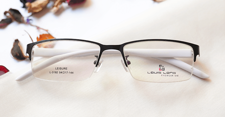 Horizon Eyeglasses - Black placed on the table