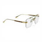 Flint Gold Rimless Eyeglasses