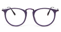 front side of Monadikos purple eyeglasses