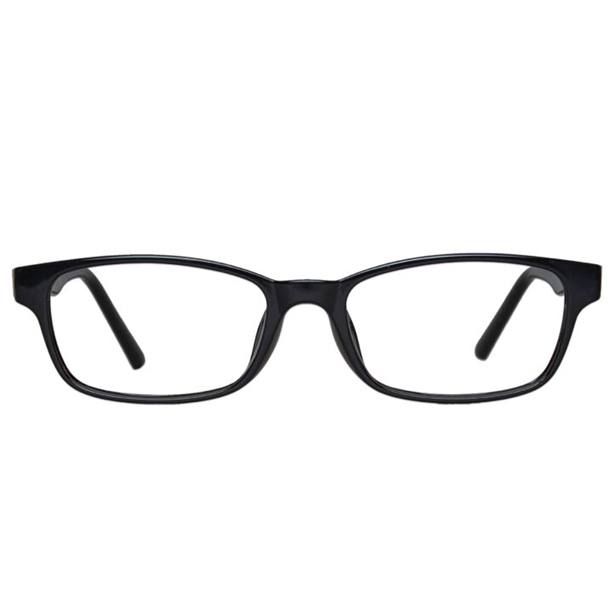 Clip-on Rectangle Sunglasses Black