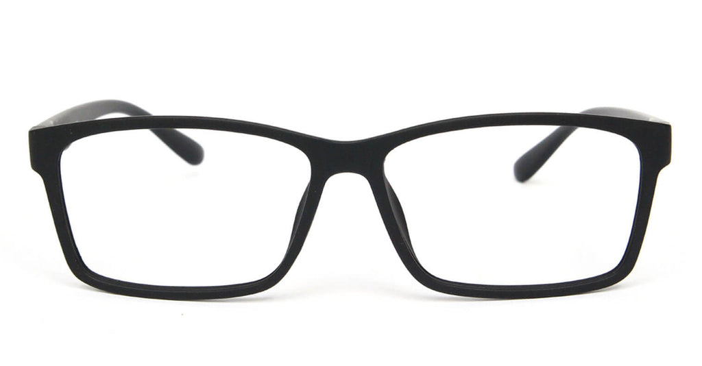 front side of Prodigious black square glasses