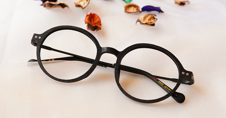 Rejia black color round shape full frame eyeglasses