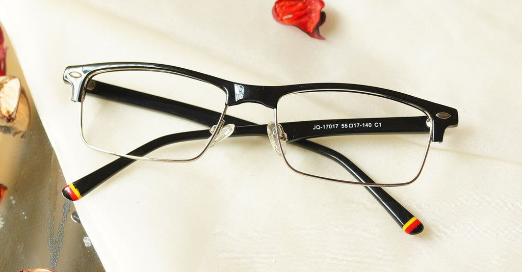 Stella Blue Cut Eyeglasses placed on the table