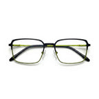 Orin Black Green Rectangle Eyeglasses