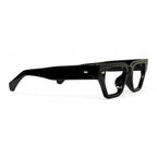 Droven Black Rectangle Eyeglasses folded