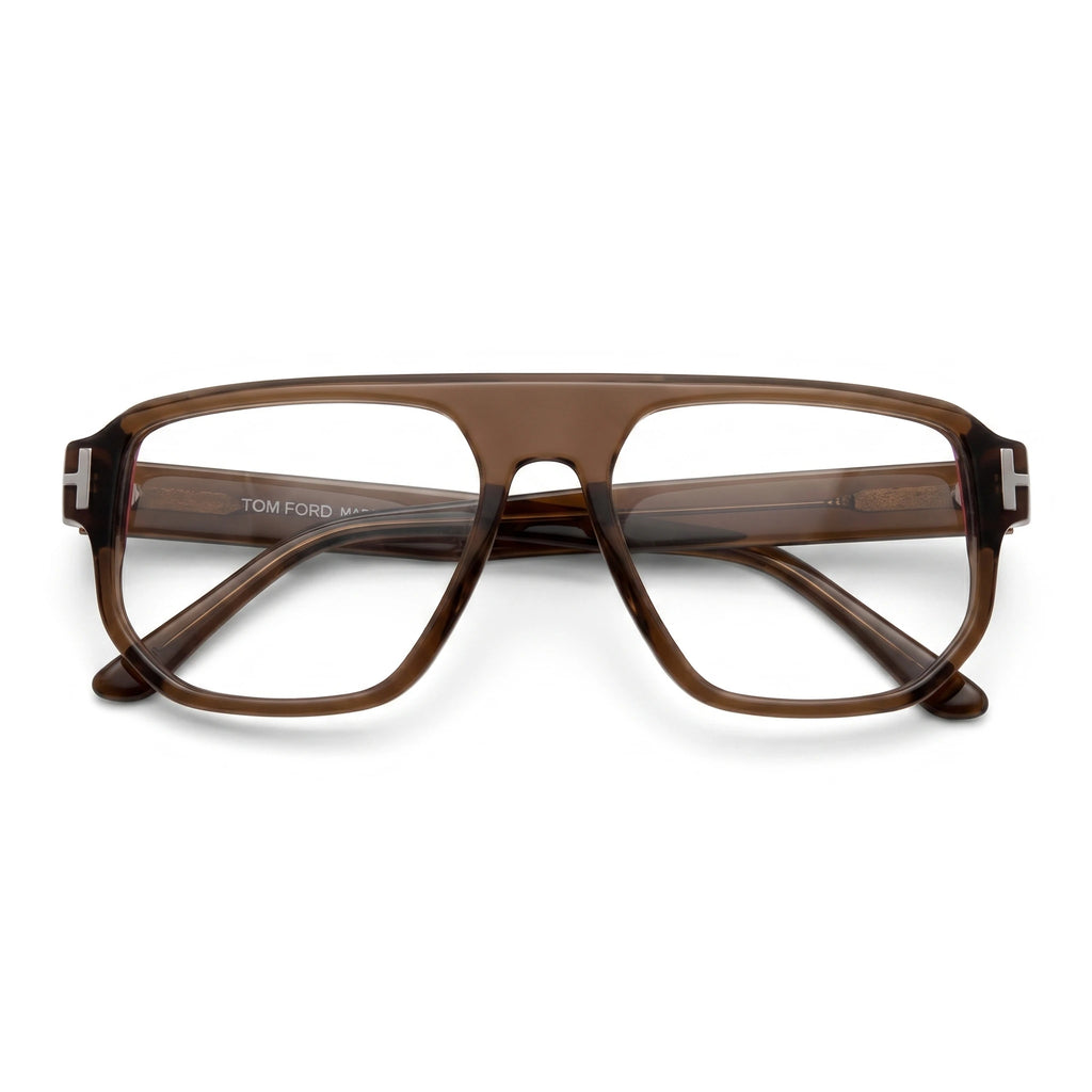 Bron Brown Square Eyeglasses