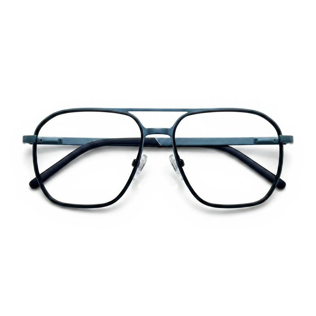 Miro Gray Blue Aviator Eyeglasses
