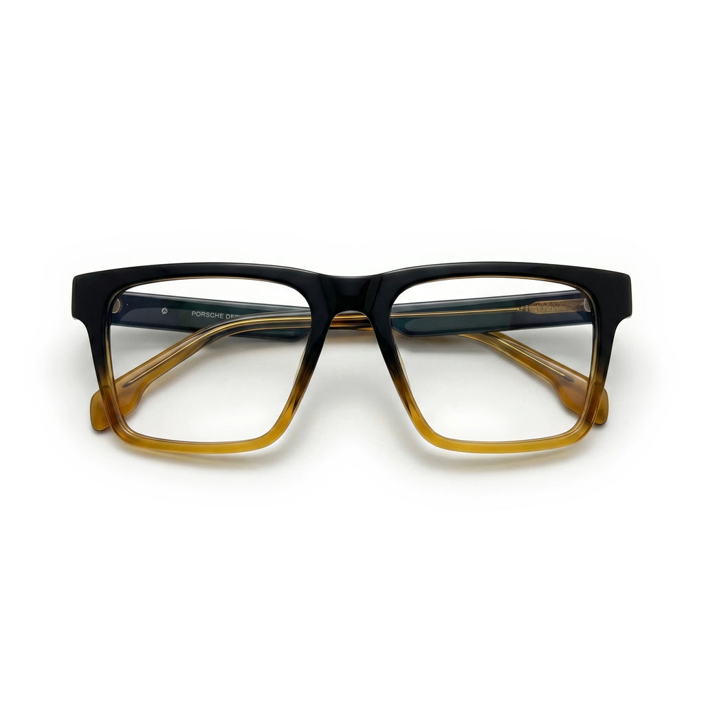 Dax Black golden Rectangle Eyeglasses