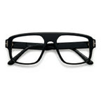 Bron Black Square Eyeglasses