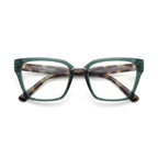 Fern Green Square Eyeglasses folded