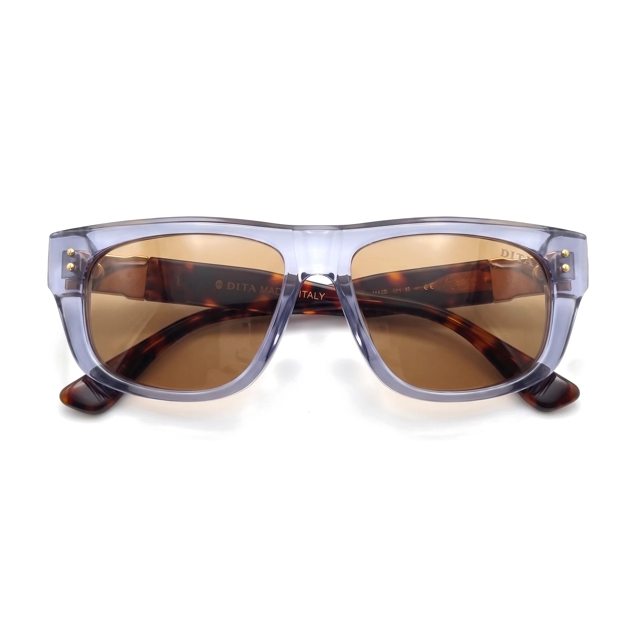 Salvo Blue Rectangle Sunglasses folded