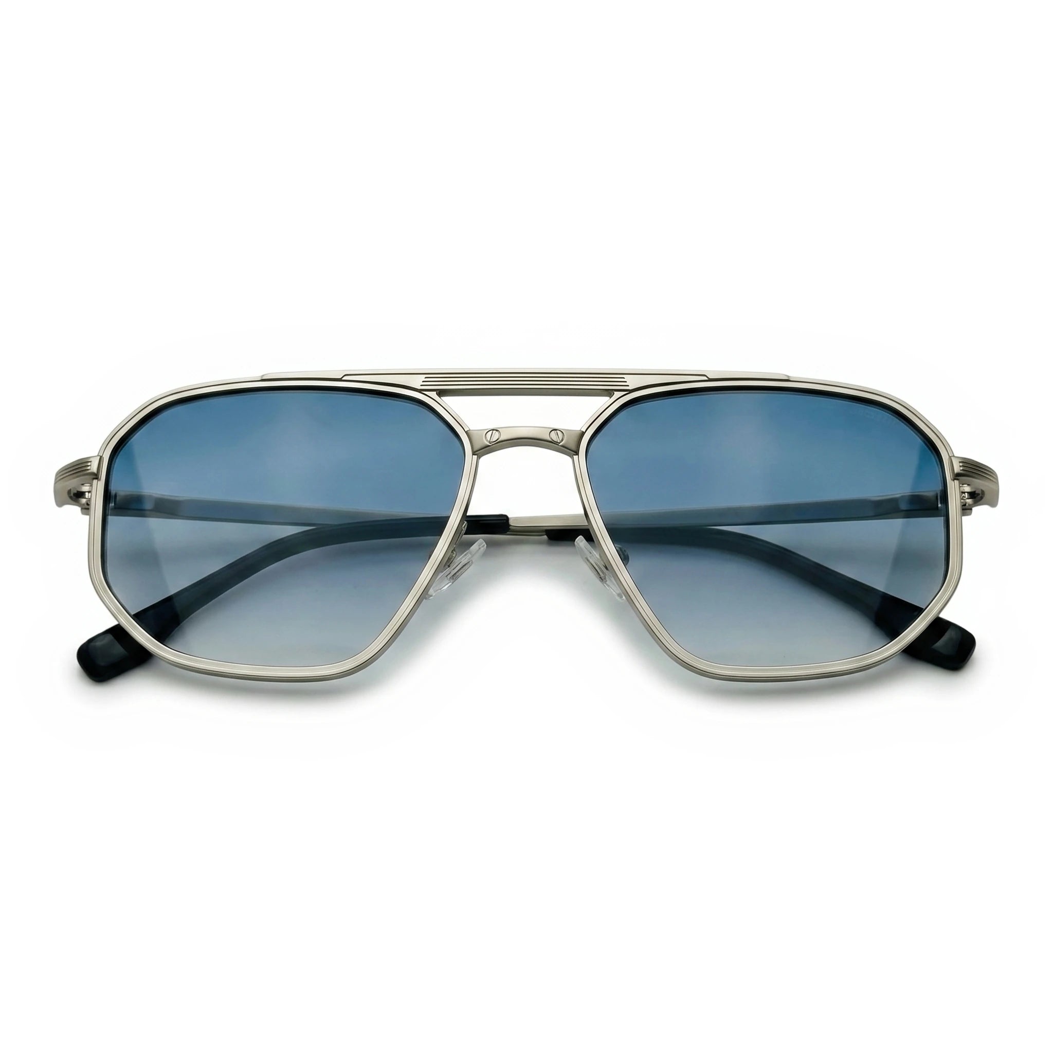 Helm Silver Square Sunglasses