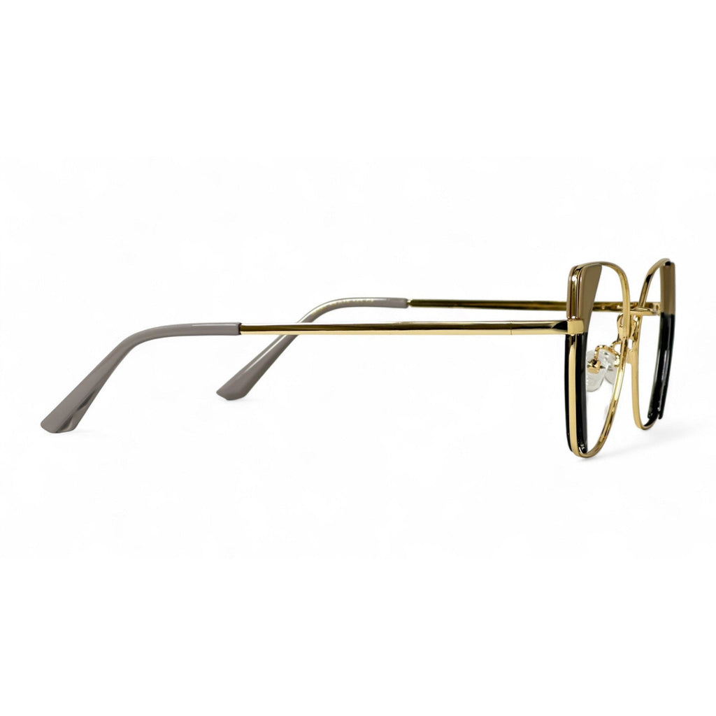 Elaris Brown Square Eyeglasses folded