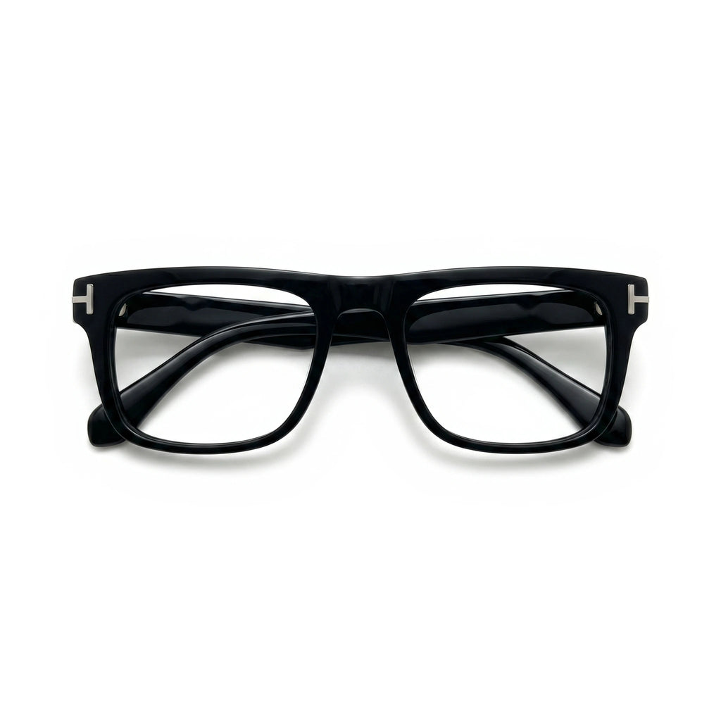 Grif Black Rectangle Eyeglasses