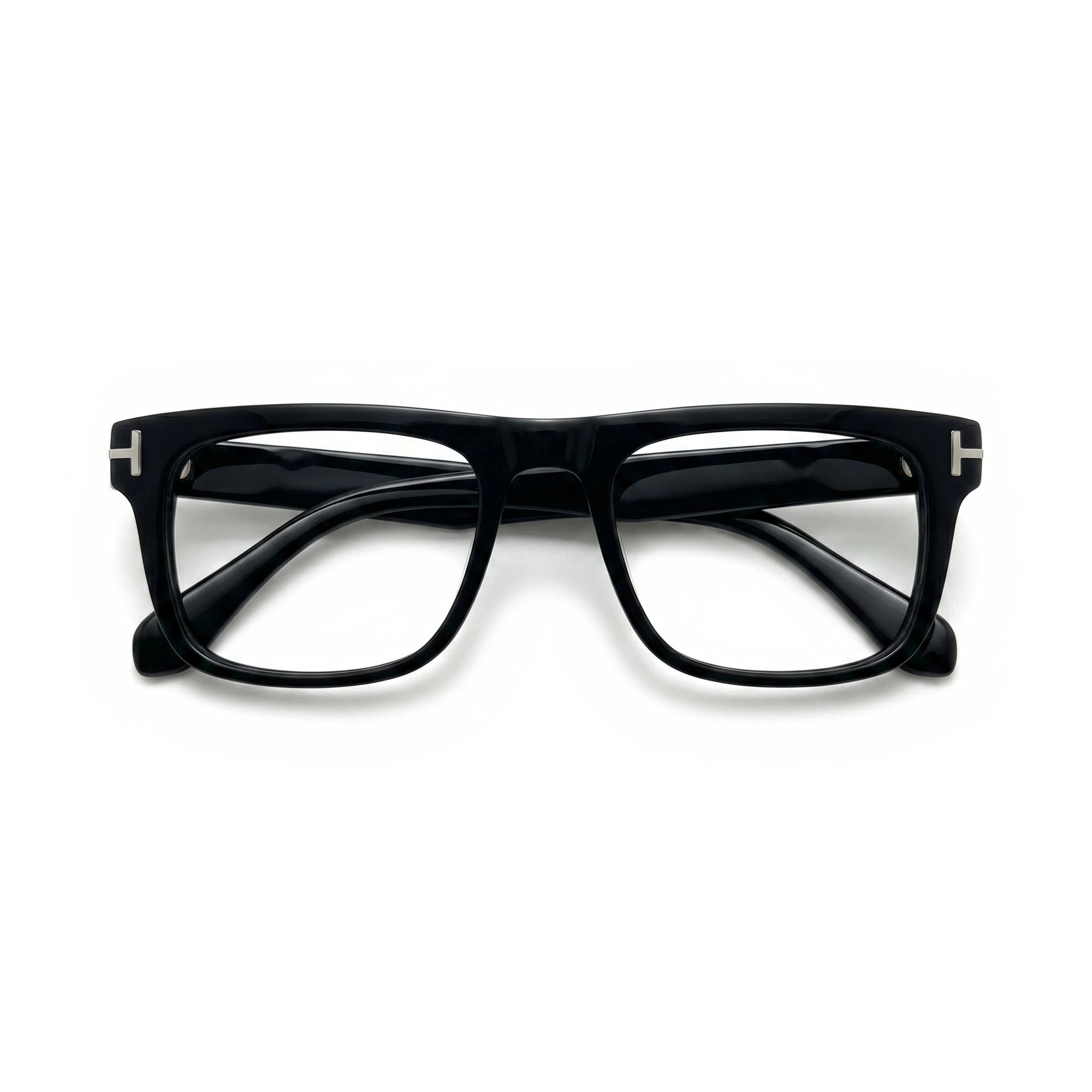 Grif Black Rectangle Eyeglasses