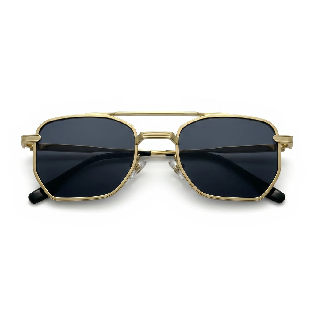 Axis Gold Square Sunglasses