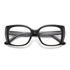 Halo Black Square Eyeglasses folded