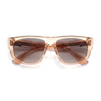 Willow Peach Rectangle Sunglasses folded