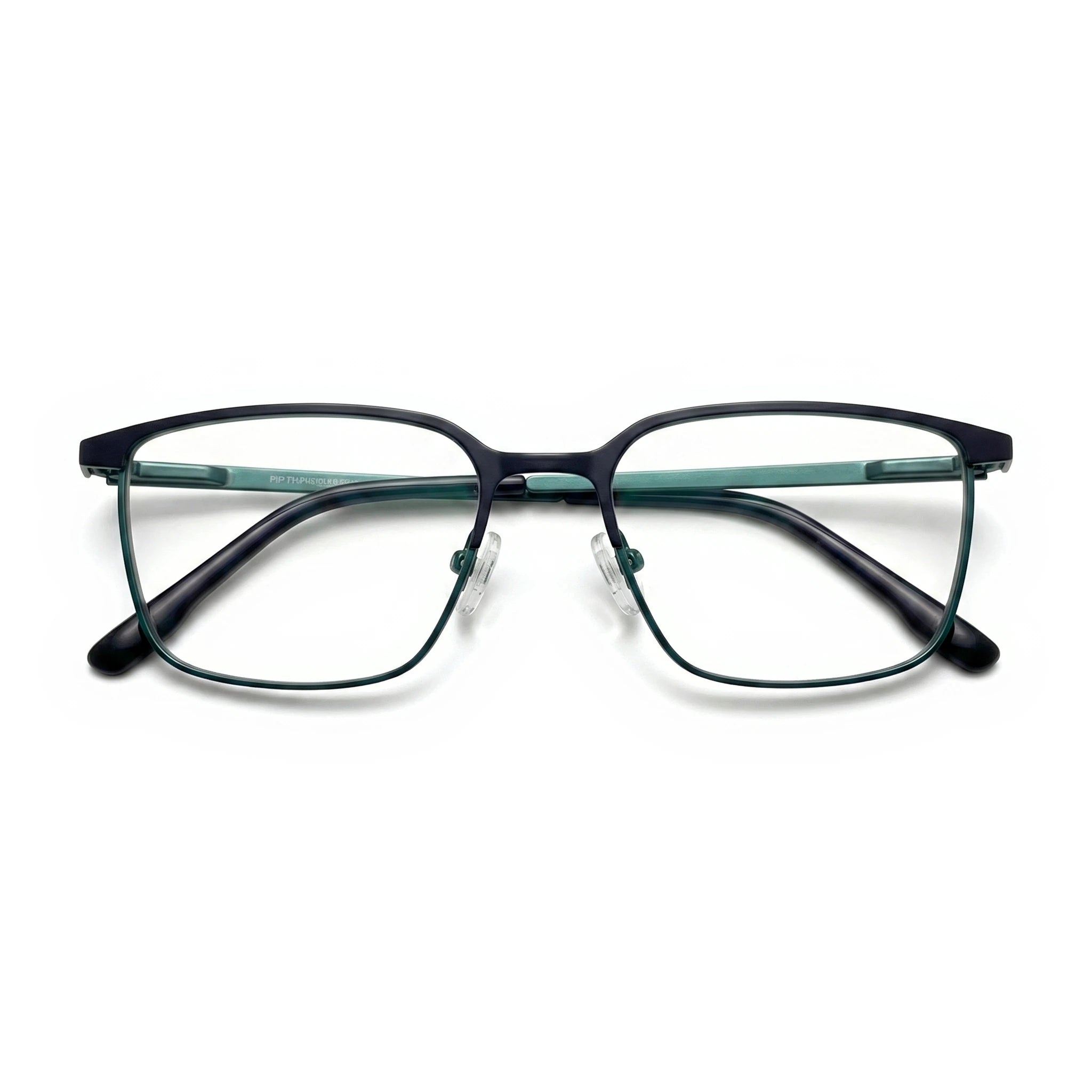 Pax Teal Rectangle Eyeglasses
