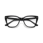 Juno Black Cat Eye Eyeglasses folded