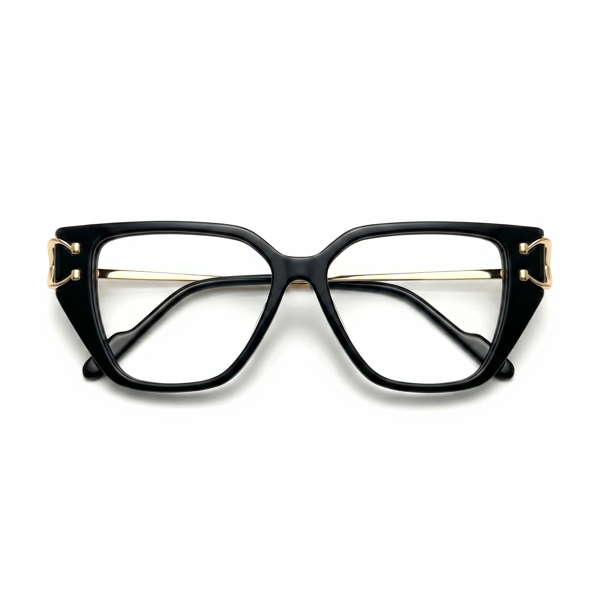 Zola Black golden Cat Eye Eyeglasses