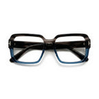 Brix Gray Blue Square Eyeglasses