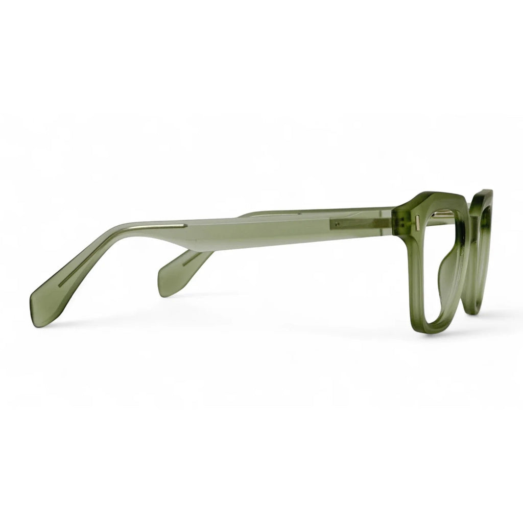 Celvoro Olive Rectangle Eyeglasses folded
