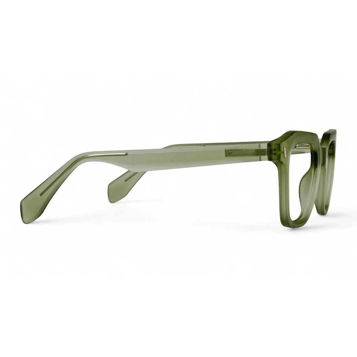Celvoro Olive Rectangle Eyeglasses folded