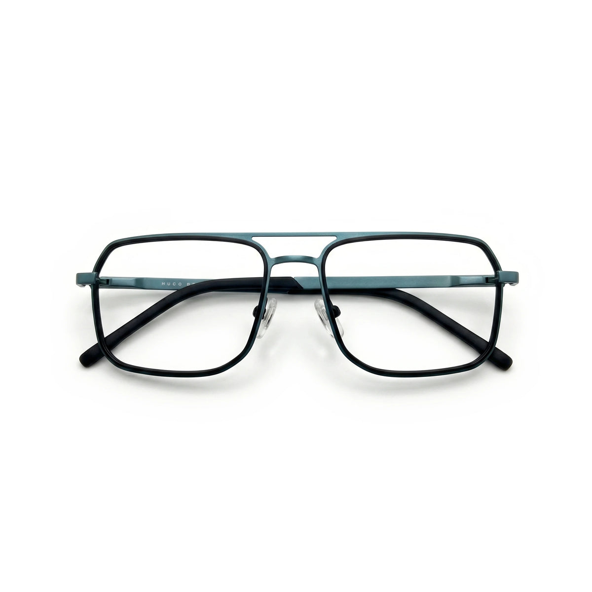 Olen Gray Blue Rectangle Eyeglasses